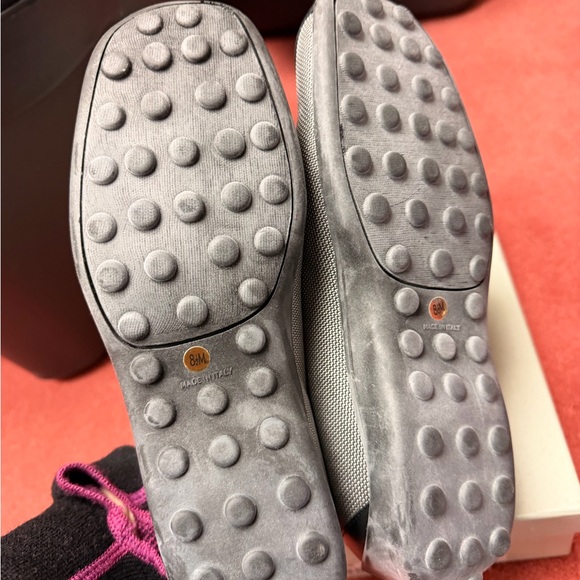 Donald J Pliner Sport Nuru Slip On Shoes Black Silver Mesh Italy Size 8.5 - Picture 8 of 8